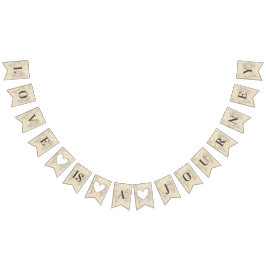 Liefde is Journey World Travel Vrijgezellenfeest B Vlaggetjes