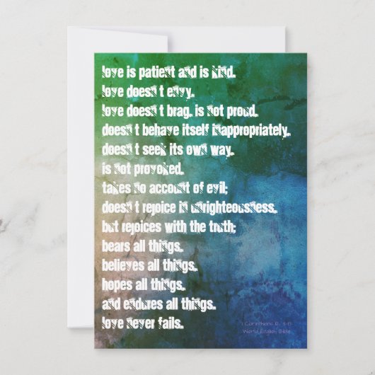 Liefde is kaart (Voorkant)