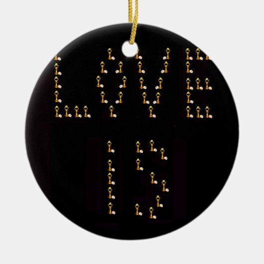 Liefde is keramisch ornament (Voorkant)