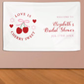 Liefde Is Kers Zoet Bruidsfeest Spandoek