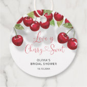 Liefde is Kers Zoete Bruidsmeisjesfeest Bedankt Bedankjes Labels (Voorkant)