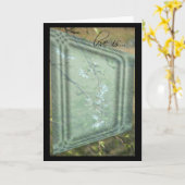 Liefde is~ Kersenbloesem Jubileum Kaart (Gele Bloem)