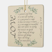 Liefde is kerstboomversiering voor de patiënt keramisch ornament (Links)