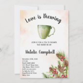 Liefde is kerstthee Vrijgezellenfeest brouwen Kaart (Voorkant)