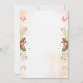 Liefde is kerstthee Vrijgezellenfeest Invita Kaart (Achterkant)