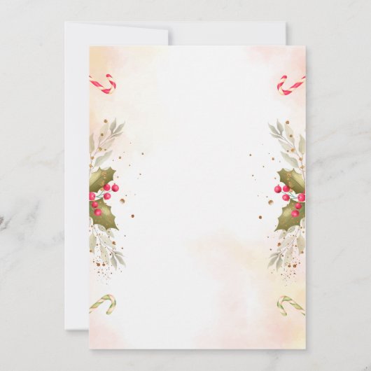 Liefde is kerstthee Vrijgezellenfeest Invita Kaart (Achterkant)