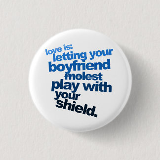 Liefde is knoppen - klein ronde button 3,2 cm