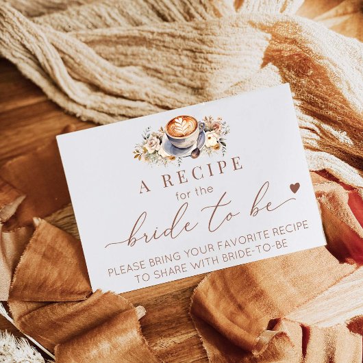 Liefde is koffie brouwen Boho een recept Informatiekaartje