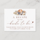 Liefde is koffie brouwen Boho een recept Informatiekaartje (Voorkant)