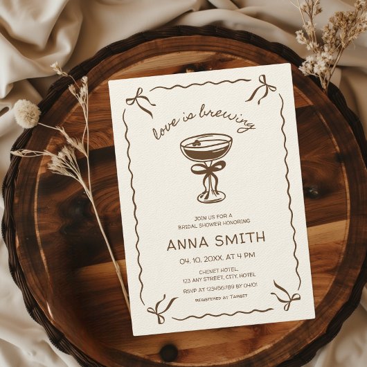 Liefde is koffie espresso Vrijgezellenfeest brouwe Kaart