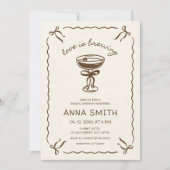 Liefde is koffie espresso Vrijgezellenfeest brouwe Kaart (Voorkant)