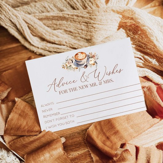 Liefde is koffie zetten Advies en wensen Informatiekaartje