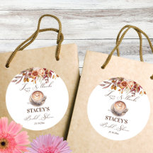 Liefde is koffie zetten herfst bruidsfeest favor