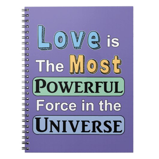 Liefde is krachtig notitieboek (Voorkant)