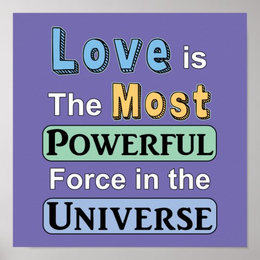 Liefde is krachtig Poster (Voorkant)