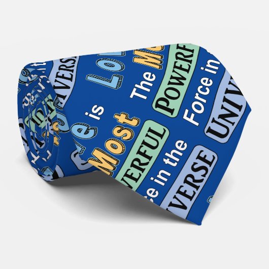 Liefde is krachtig stropdas (Opgerold)