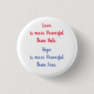Liefde is krachtiger Button