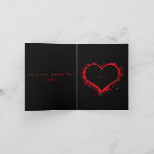 Liefde is krachtiger dan de dood feestdagen kaart