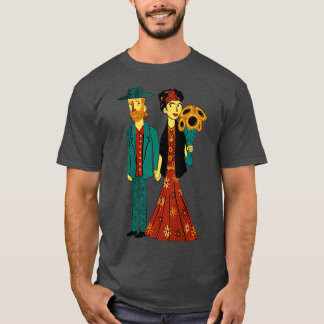 Liefde is Kunst Frida Kahlo en Van Gogh T-shirt