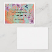 Liefde is kunst Kaart Notitiekaartje (Voorkant / Achterkant)