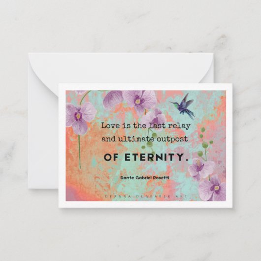 Liefde is kunst Kaart Notitiekaartje (Voorkant)