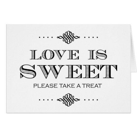 Liefde is lekker alsjeblieft een Treat nemen (Voorkant Horizontaal)