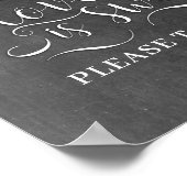 Liefde is lekker, neem een Kaart van de Treattafel Poster (Hoek)