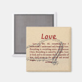 Liefde is leven magneet (Voorkant / Achterkant)