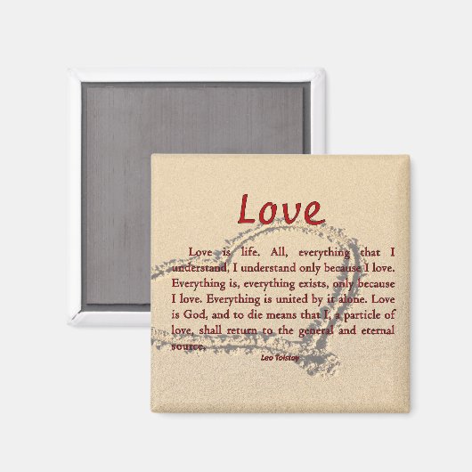 Liefde is leven magneet (Voorkant / Achterkant)