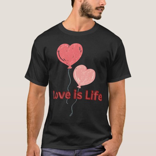 Liefde is Leven vriend T-shirt (Voorkant)