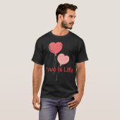 Liefde is Leven vriend T-shirt (Voorkant volledig)
