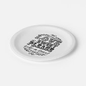 Liefde is lief, alsjeblieft een Treat. Papieren Bo Papieren Bordje (Gekanteld)