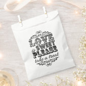 Liefde is lief, alsjeblieft een Treat. Wedding Fav Bedankzakje (Geknipt)