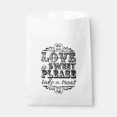 Liefde is lief, alsjeblieft een Treat. Wedding Fav Bedankzakje (Voorkant)