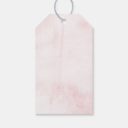 Liefde is Lief Bloemen Trouwgunst Dank u Cadeaulabel (Achterkant)