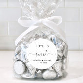 Liefde is lief bruiloft dank je ronde sticker