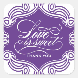 Liefde is lief bruiloft gunst Stickers