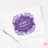 Liefde is lief bruiloft gunst Stickers (Envelop)