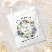 Liefde is Lief Elegant Bloemen Krans Bruiloft Bedankzakje (Geknipt)