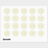 Liefde is lief gepersonaliseerde bruiloft gunst ronde sticker (Vel)