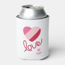 Liefde is lief, harten, bruiloft, douchen, Valenti Blikjeskoeler