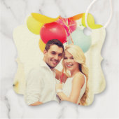 Liefde is Lief Modern Script Quote Bruiloft Bedankjes Labels (Achterkant)