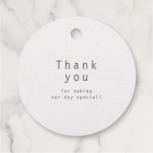 " liefde is lief " , moderne kalligrafie bruiloft bedankjes labels (Achterkant)