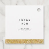 " liefde is lief " , moderne kalligrafie bruiloft bedankjes labels (Achterkant)