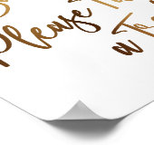 Liefde is lief, neem alsjeblieft een Treat. Eenvou Poster (Hoek)