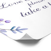 Liefde is lief, neem een traktatie. Bindpaardenblo Poster (Hoek)