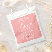 Liefde is lief, neem een traktatie! Bruiloft Bedankzakje (Geknipt)