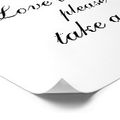 Liefde is lief, neem een traktfoto. Weddenschap Poster (Hoek)