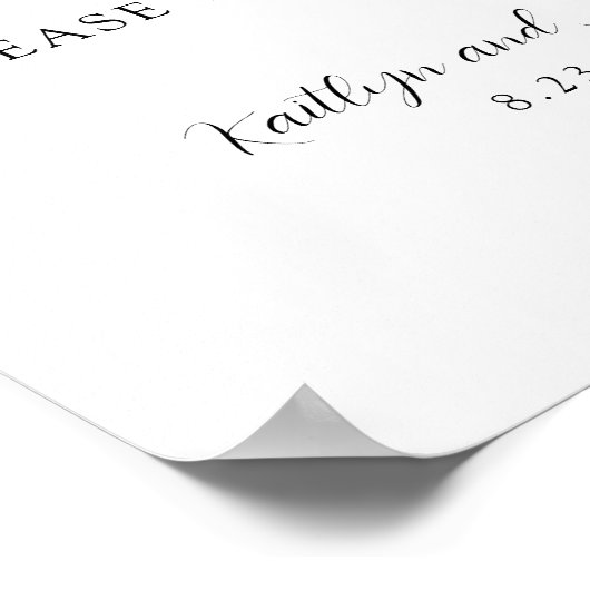 Liefde is lief Neem een Treat Teken. Poster (Hoek)