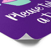 Liefde is lief, neem een trouwbord mee. poster (Hoek)